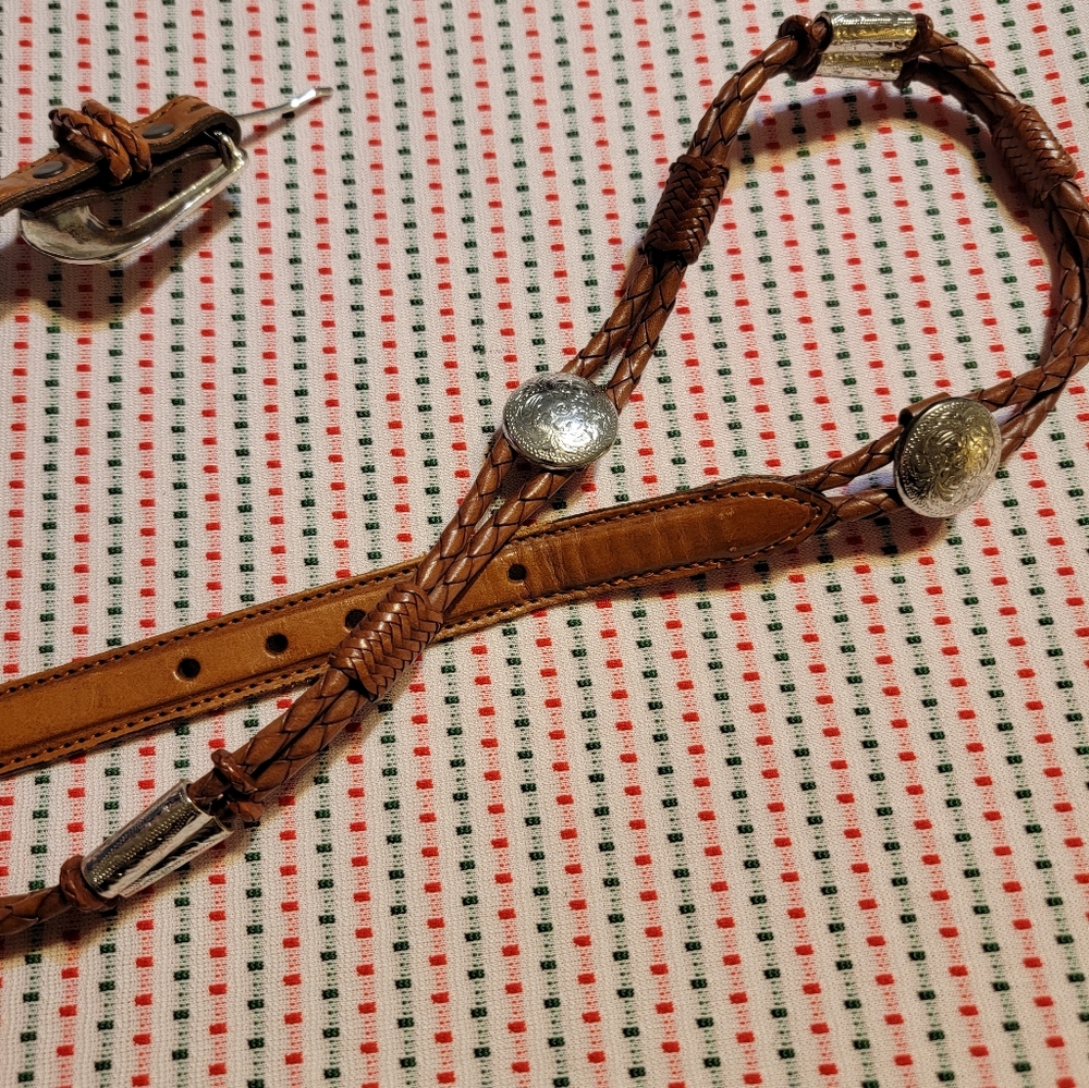 Vintage | Silver Hardware Brown Belt - Picture 5 of 5